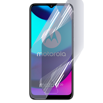 Плёнка гидрогелевая матовая для Motorola Moto E20 протиударная прозрачная