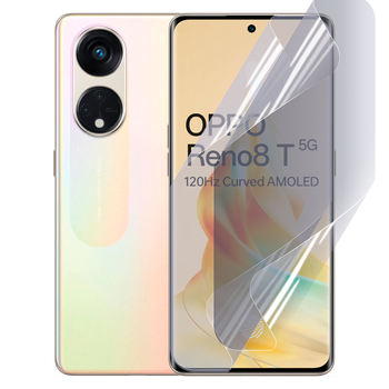Плёнка гидрогелевая для Oppo Reno 8T 5G глянцевая противоударная прозрачная