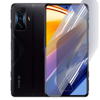 Антишпион приватная плёнка гидрогелевая для смартфона Xiaomi Poco F4 GT противоударная прозрачная