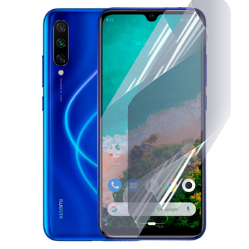 Плёнка гидрогелевая для Xiaomi Mi A3 Lite глянцевая противоударная прозрачная