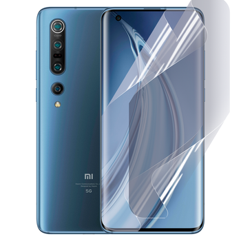 Антишпион приватная плёнка гидрогелевая для смартфона Xiaomi Mi 10 Pro противоударная прозрачная