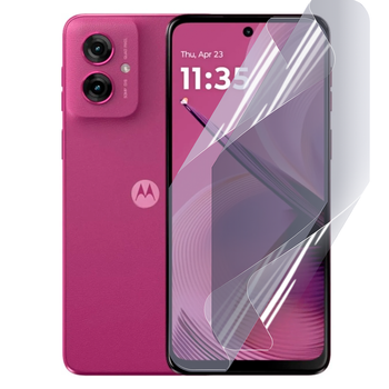 Плёнка гидрогелевая для Motorola G55 (PB5U0011RS) глянцевая противоударная прозрачная