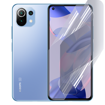 Плёнка гидрогелевая для Xiaomi 11 Lite 5G NE глянцевая противоударная прозрачная