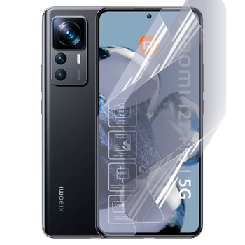 Плёнка гидрогелевая матовая для Xiaomi 12T Pro протиударная прозрачная