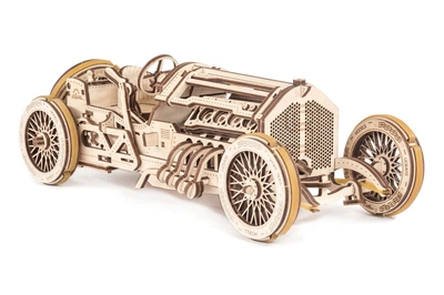 Механічний 3D-пазл UGEARS Спорткар U-9 Гран-прі 348 деталей (70044) (4820184120686)