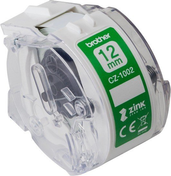 Taśma etykietowa Brother CZ-1002 12 mm x 5 m White (4977766779289)