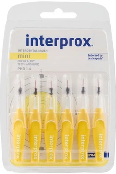 Щітки Dentaid Interprox 4G Mini для міжзубних проміжків 1.4 мм 6 шт (45704) (8427426033474)