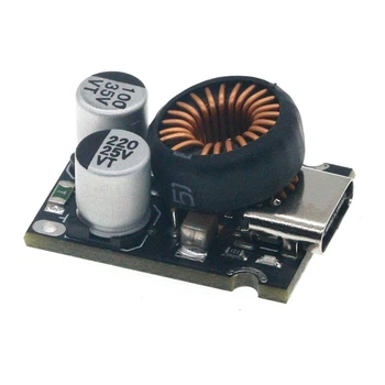Модуль быстрой зарядки Type-C, 8-32В - 3.3-21В, 65Вт, протокол Huawei FCP, Samsung AFC, Apple BC1.2, MTK PE, мини