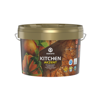 Фарба для кухні Eskaro Akzent Kitchen шовковисто-матова Біла 2.7 л