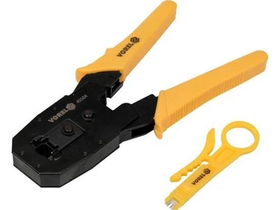 Кліщі зажимні VOREL для телефонних мережевих клем RJ45 RJ10 RJ11 45504