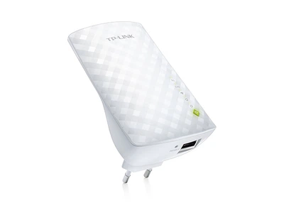 Точка доступа TP-Link RE200 (AC750, 100мВт, внутренние антенны, усилитель беспроводного сигнала, 1 порт RJ-45)