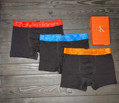 Мужские трусы в подарочной коробке, 3шт, Ck (0911) XXL
