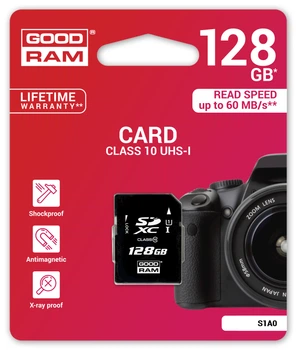 Карта памяти SDXC 128GB UHS-I Class 10 GOODRAM (S1A0-1280R11)