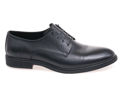 Туфлі класика чоловічі IKOS 423-1/BLACK LEATHER 41 Чорний