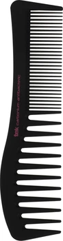 Антибактериальная карбоновая расческа TEK Carbonium Antibacteric Afro Comb с афро и густыми зубцами 19.2х5 см Черная (8021293059003)