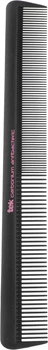 Антибактериальная карбоновая расческа TEK Carbonium Antibacteric Small Comb с мелкими и очень мелкими зубцами 21х3 см Черная (8021293058808)