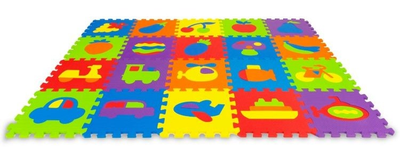 Дитячий килимок з пінопласту Ecotoys EVA 148x119 см 20 штук ECOEVA003 (5903769971039)