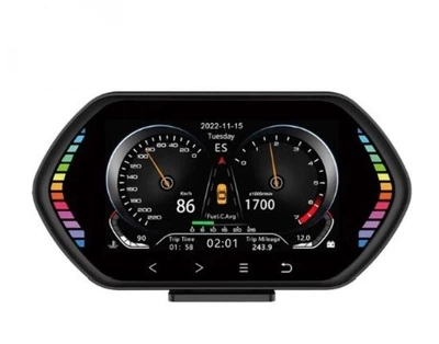 HUD-дисплей F12 с GPS, OBD2 и спидометром — бортовой компьютер для автомобиля