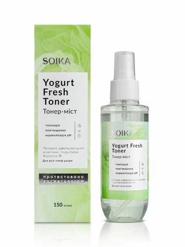 Тонер-міст для обличчя Soika Yogurt Fresh Toner 150 мл