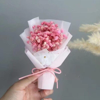Міні-букет із сухоцвітів Гіпсофіла А12 FlowerS декор для дому, авто, офісу (R051607)