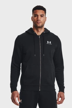 Кофта мужская Under Armour Essential Fleece Fz Hood-Blk Black XL Чорний 1373881-001