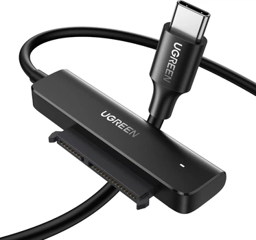 Адаптер Ugreen CM321 USB-C - SATA III для 2.5" HDD/SSD 5 Гбит/с UASP 50 см Черный (70610)