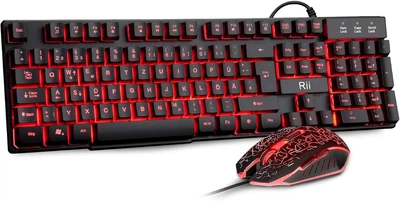 Комплект игровой клавиатуры и мыши Rii