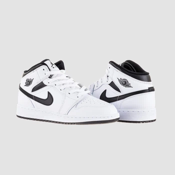 Кроссовки женские Jordan Air 1 Mid (Gs) 38 Черно-белый DQ8423-132