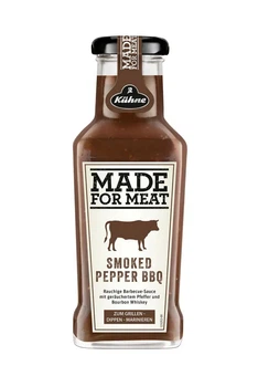 Соус Kuhne Made For Meat Smoked Pepper BBQ барбекю с копченным перцем 235 мл