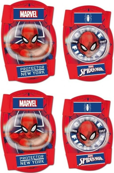 Komplet ochraniaczy Disney Marvel Człowiek-Pająk na łokcie i kolana rozmiar S Czerwone (5902308590632)