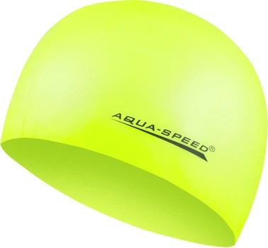 Шапка для плавання Aqua Speed MEGA 100-18 лимонний Уні OSFM