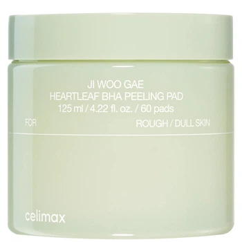 Очищающие пилинг-пады с экстрактом гуттуинии и BHA кислотами celimax Ji Woo Gae Heartleaf BHA Peeling Pad, 60 шт