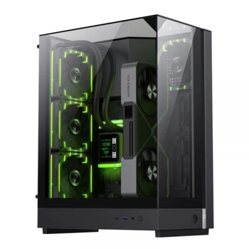 Корпус GameMax t20, Black, без бп (формат sfx-l), Mid Tower, для MicroATX / Mini-ITX, 1xType-C / 1xUSB 3.0, макс. cpu - 160 мм / vga - 382 мм, 2x120 мм argb, боковая, передняя и верхняя панель из закаленного стекла