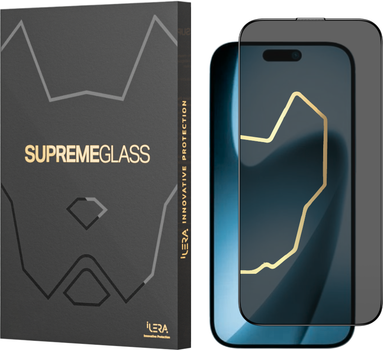 Захисне скло iLera DeLuxe Incognito Glass для Apple iPhone 17 Black (ILINDL17)