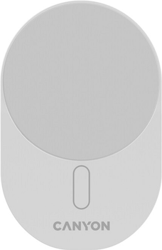 Автомобільний зарядний пристрій Canyon OnGrip 105 15W Qi2 Wireless White (CNS-CCH105W)