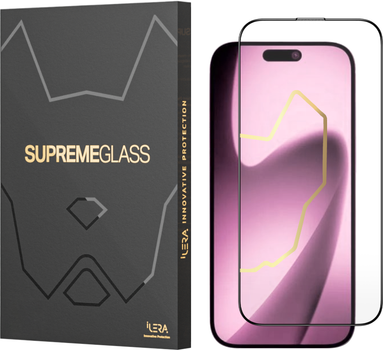 Захисне скло iLera DeLuxe Original Glass 2.0 для Apple iPhone 17 Pro Black (ILFCDL17PR)