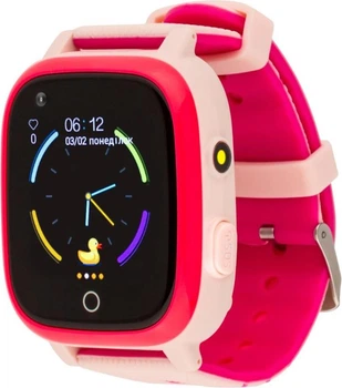 Смарт часы AmiGo GO005 4G WIFI Thermometer Pink
