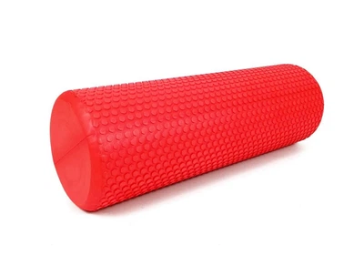 Массажный ролик Foam Roller EVA 45x15 см красный
