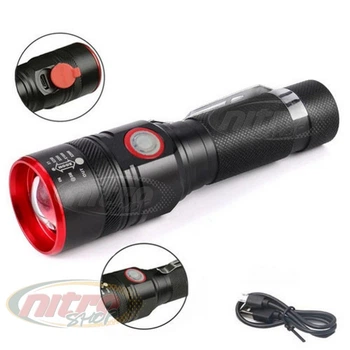 Ліхтар BL-736A/749-T6 1х18650 зажим zoom ЗУ microUSB Box