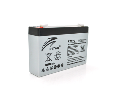 Аккумуляторная батарея AGM Ritar RT670 6V 7Ah
