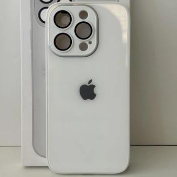 Чехол Glass 9D Case White для Apple iPhone 13 Pro