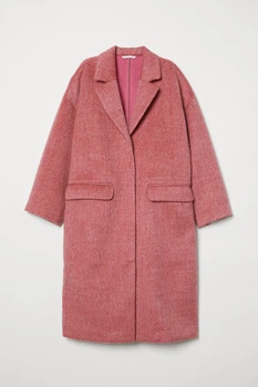 Пальто H&M 36 розовый 6840808