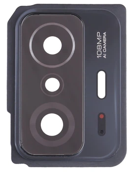 Стекло камеры Xiaomi 11T /Xiaomi 11T Pro с рамкой серого цвета Original PRC