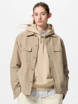 Рубашка женская Uniqlo 239420644 XL Бежевая (1159844110)