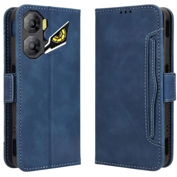 Чехол-книжка с кармашками Deexe Wallet Stand для ZTE Nubia Neo 3 - Blue