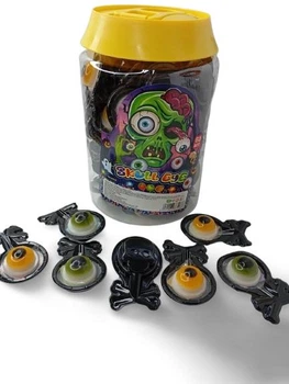Желейный глаз + стреляющий сахар Skull Eye, 60 шт/уп