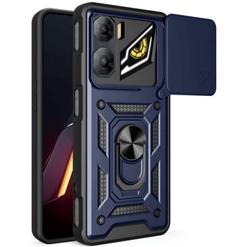 Чехол с защитой камеры Deexe Armor Shield для ZTE Nubia Neo 3 - Blue