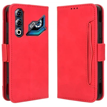 Чехол-книжка с кармашками Deexe Wallet Stand для ZTE Nubia Neo 3 GT - Red