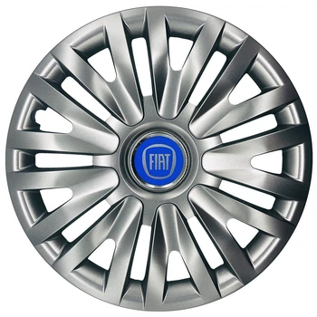 Автомобильные колпаки на колеса FIAT BLUE R16 №412 SJS серебристые комплект 4шт TR0058211