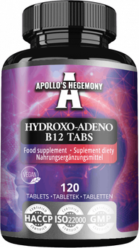 Suplement diety Apollo's Hegemony Hydroxo-Adeno B12 Tabs 120 tabletek (8721077931326)